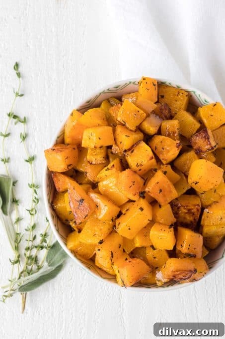 Golden Roasted Butternut Squash 7 Roasted winter squash on a festive table