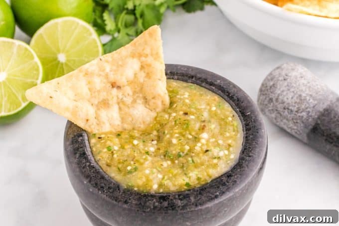 Vibrant Green Salsa 2 Homemade Salsa Verde Recipe