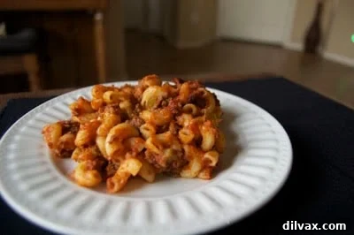 A serving of American Chop Suey.