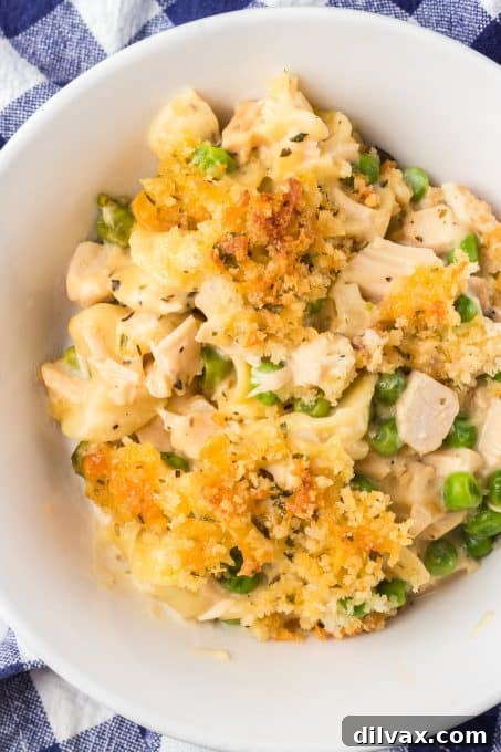 Comforting Turkey Noodle Bake 8 Hearty casserole made with leftover Thanksgiving turkey