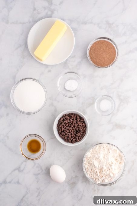 Ingredients for Melted Snowman Cookies