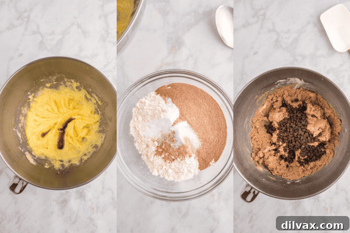 First set of process photos for Melting Snowmen Cookies.