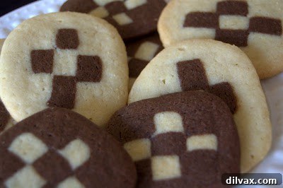 Unwrapping the Flavor: My 12 Days of Cookie Review 14 Intricate Checkerboard Cookies with alternating chocolate and vanilla squares