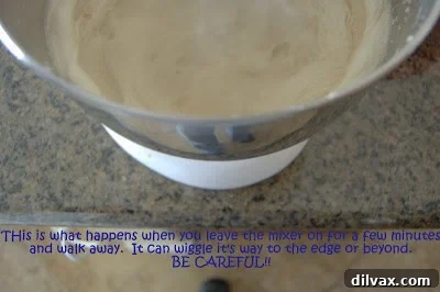 Mixer blending butter, shortening, and sugars.