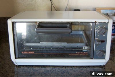 A toaster oven, the new baking companion