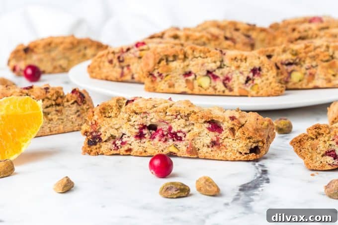 Saturday's Holiday Cookie Roundup 2 Cranberry Orange Pistachio Biscotti