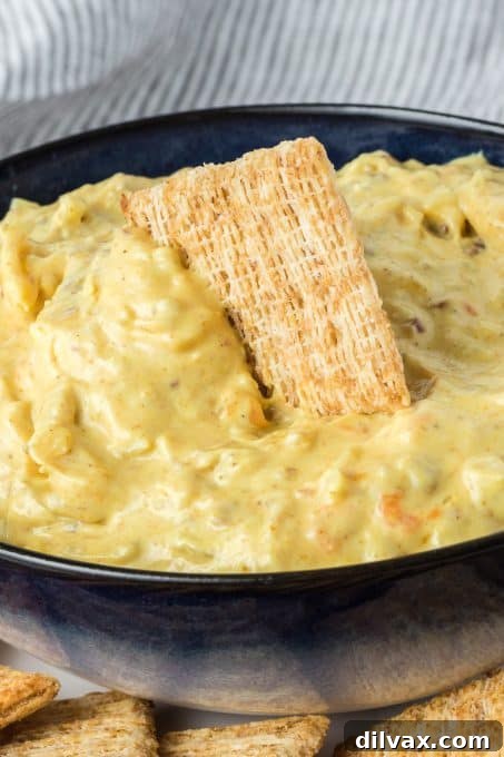 Creamy Apricot Curry Dip Close-up of creamy Curry Dip