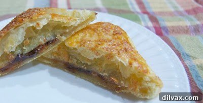 Baked Banana Nutella Puffs fresh out of the oven.