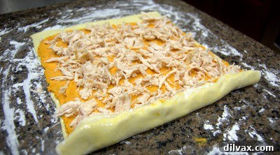 Savory Butternut Chicken Pinwheels on Sautéed Spinach with a Rich White Wine Mushroom Sauce 11 img 351 10