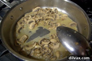 Savory Butternut Chicken Pinwheels on Sautéed Spinach with a Rich White Wine Mushroom Sauce 15 img 351 14