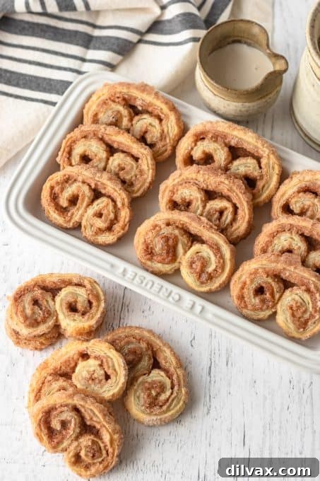 Puff pastry breakfast treats ready to be served