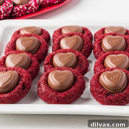 Red Velvet Blossom Cookies