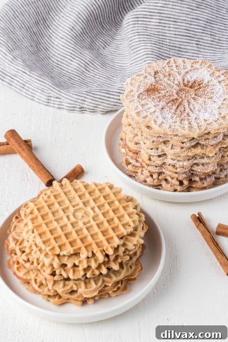 Aromatic Chai Pizzelles 9 Classic Pizzelle cookies with chai spices.