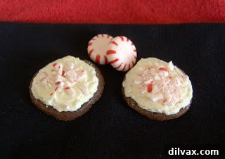 Festive Chocolate Peppermint Frosted Delights 9 A perfectly frosted chocolate peppermint cookie, rated highly for its festive flavor.