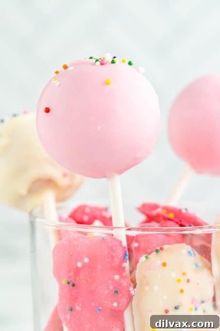 Carnival Cookie Pops 8 Circus cookie pops arranged on a white serving platter