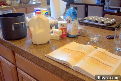 A Two Day Baking Bonanza 2 A well-organized kitchen countertop, ready for a day of intensive baking.