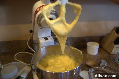 A Two Day Baking Bonanza 13 Perfectly textured pâte à choux dough, ready for piping, with the ideal V-shape drop.