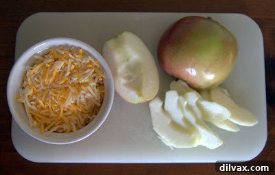 Harvest Apple and Cheesy Chicken Bake 2 Delicious Apple Cheese Chicken ready for baking