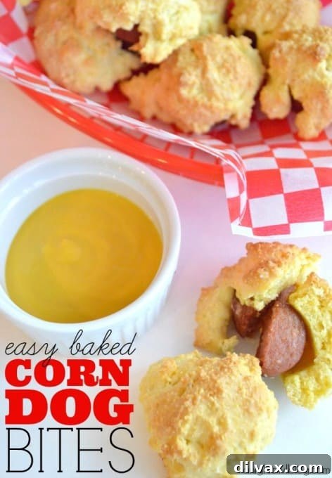 Easy Baked Corn Dog Bites - Kid-Friendly Lunch