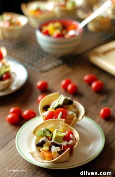 More Than 25 Creative Back to School Lunch Ideas 18 Individual mini taco tortilla cups, filled with delicious taco ingredients and ready to eat.