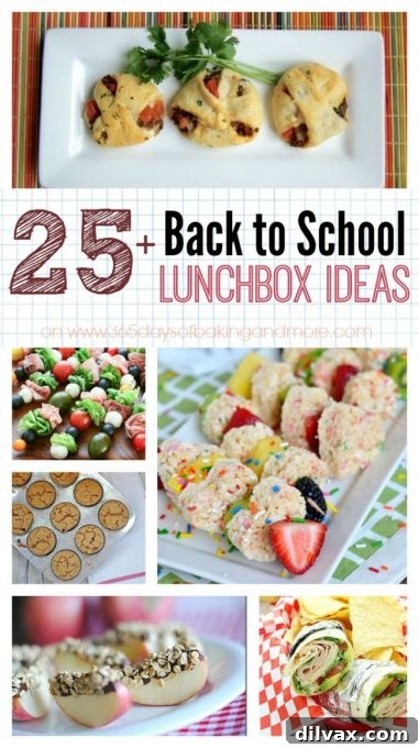 More Than 25 Creative Back to School Lunch Ideas 3 A selection of colorful and appealing lunchbox components, including fruit, sandwiches cut into fun shapes, and small snack containers, emphasizing variety and child appeal.