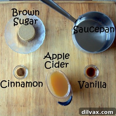 Spiced Apple Cider Pudding Cake 11 Close-up of the cake while baking