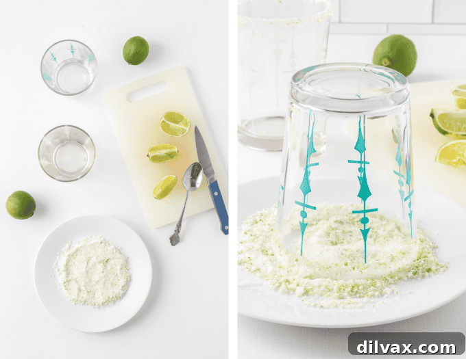 Velvet Lemonade 5 Third set of Brazilian Lemonade Process Photos - Showing strained lime mixture and adding ice.