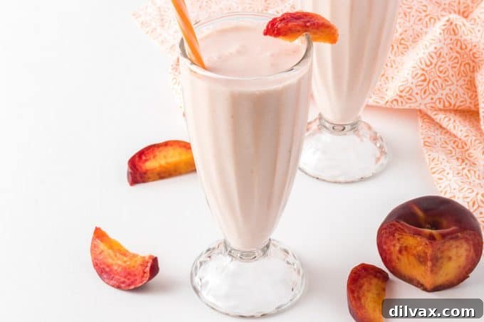 Frosted Peach Lemonade, a refreshing summer drink