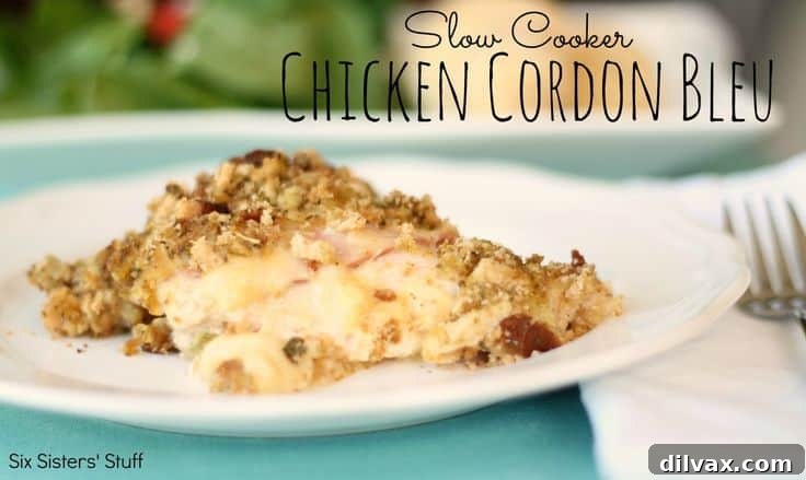Slow Cooker Chicken Cordon Bleu