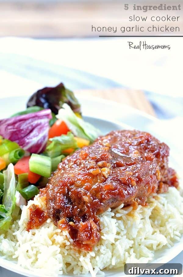 Slow Cooker Honey Garlic Chicken