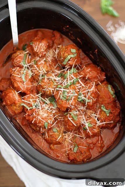 Slow Cooker Italian Meatballs