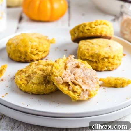 Pumpkin Biscuits with Cinnamon Honey Butter
