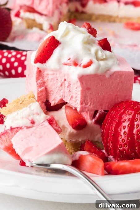 Velvet Strawberry Cream Bars 11 No bake Strawberry Lush