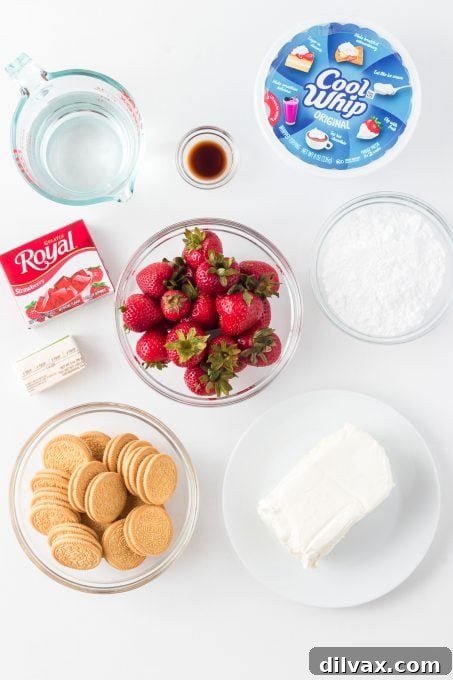 Velvet Strawberry Cream Bars 4 Ingredients for Strawberry Cream Dream Bars