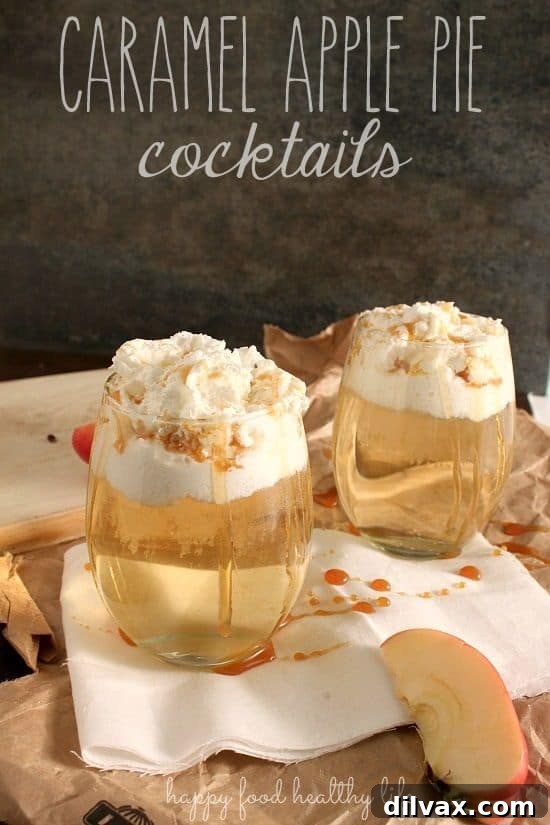 Autumn Apple Magic: 25 Recipes for Sweet and Savory Treats 23 Festive Caramel Apple Pie Cocktail, perfect for holiday gatherings