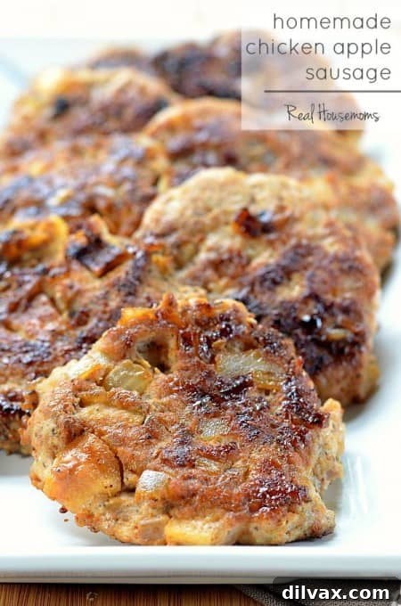 Autumn Apple Magic: 25 Recipes for Sweet and Savory Treats 19 Flavorful Homemade Chicken Apple Sausage, a healthier protein option