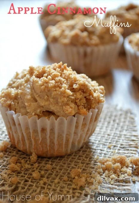 Autumn Apple Magic: 25 Recipes for Sweet and Savory Treats 4 Warm Apple Cinnamon Muffins, perfect for breakfast or a snack