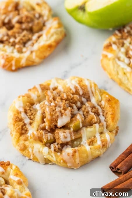 An easy Danish made with apples.