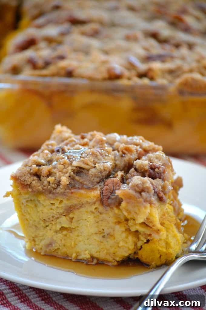 Harvest Pumpkin Chocolate Chunk Loaf 6 Pumpkin Spice Baked French Toast - a delicious breakfast or brunch casserole, perfect for cool autumn mornings. It combines the wonderful flavors of fall spices with creamy pumpkin, baked to golden perfection.