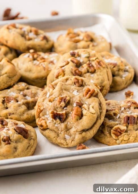 Cookies with pecans in them.