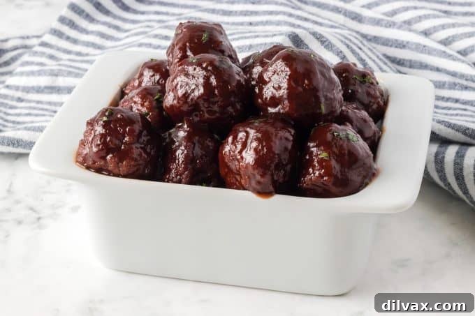 Easy 3-Ingredient Grape Jelly Meatballs 2 3-Ingredient Grape Jelly Meatballs