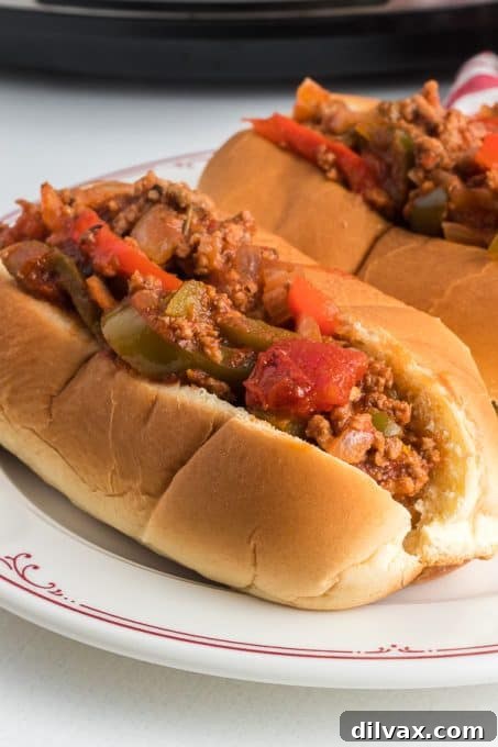 Dynamites Recipe assembled as classic spicy ground beef sandwiches.