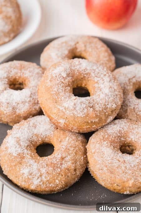 Golden Apple Cider Delights 10 A stack of perfectly baked Apple Cider Donuts.