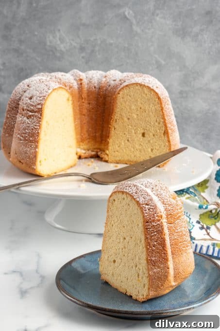 Golden Maple Cloud Cake 7 A slice of a Maple Bundt Cake