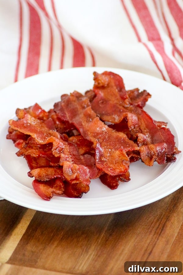 Perfectly Crispy Oven Bacon 10 Can you bake bacon? Yes, you can and it comes out perfectly every time!