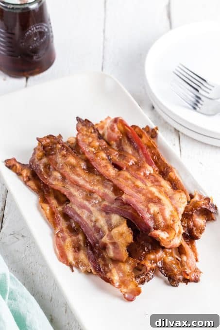 Perfectly Crispy Oven Bacon 3 How to Bake Bacon in the Oven so it comes out perfectly every time.