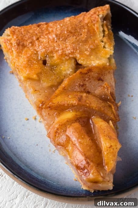 Rustic Cinnamon Pear Tart 11 The golden-brown crust of the galette, featuring a delightful cornmeal texture.