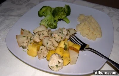 Chicken with Roasted Acorn Squash and Pears 3 img 415 2