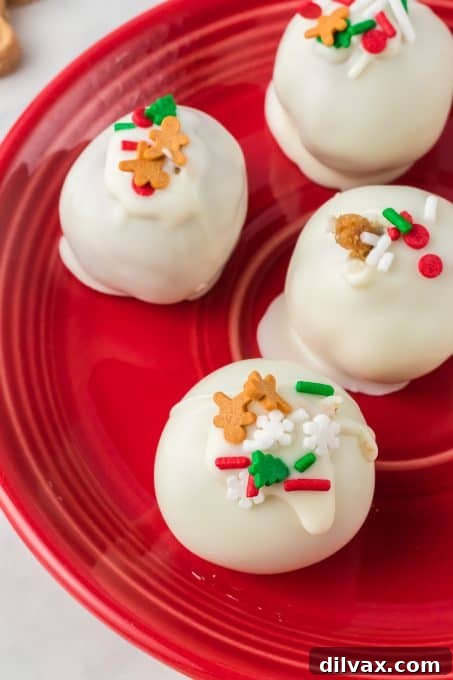 Spiced Holiday Truffle Treasures 7 A cluster of freshly made gingerbread truffles on a serving platter, showcasing their festive appeal.