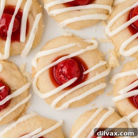 Cherry Thumbprint Delights 12 Cherry Thumbprint Cookies